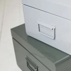 Aufbewahrung, Metal, Grau/Grün