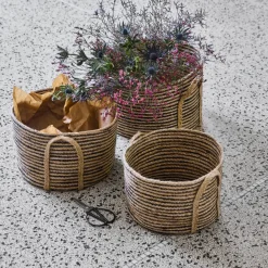 Aufbewahrungskorb, HDDungi, Schwarz;Natur