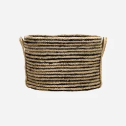 Aufbewahrungskorb, HDDungi, Schwarz;Natur