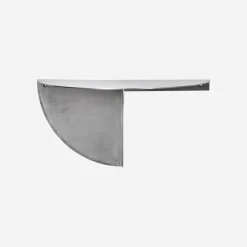 Beistelltisch, HDMega, Gebürstetes Silber-Finish