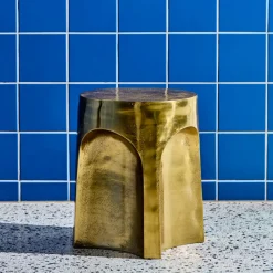 Beistelltisch, HDRiga, Antikgoldenes Finish