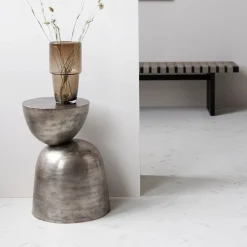 Beistelltisch, Heena, oxidiertes Metall