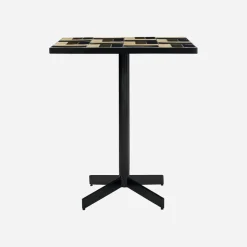 Café-Tisch, HDGeometric, Braun;Blau