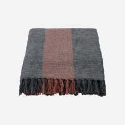 Decke, HDPonra, Khaki;Rot gebrannt