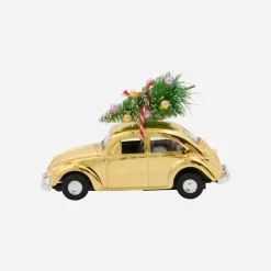 Dekoration, HDMini Xmas car, Gold
