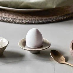 Eierbecher, HDPleat, Grau/braun