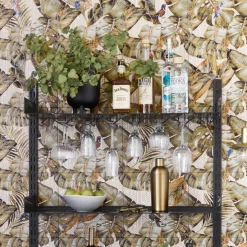 Glass rack, HDFari, Schwarz