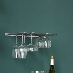 Glass rack, HDStilio, Antiksilber-Finish