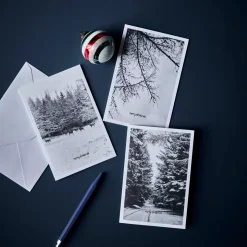 Grußkarten, HDWinter w. envelope, Weiß