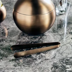 Ice cube tong, HDBaar, Antikes Messing-Finish