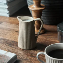 Kanne, HDPleat, Grau/braun