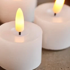 Kerze, LED, Weiß