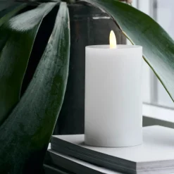 Kerze, LED, Weiß