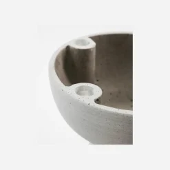 Kerzenhalter, Marmor, Grau