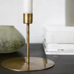 Kerzenständer, Anit, Antikes Messing