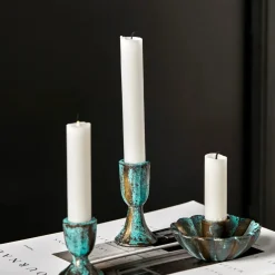 Kerzenständer, HDCupa, Antikes Grün