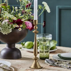 Kerzenständer, HDLumi, Antikgoldenes Finish