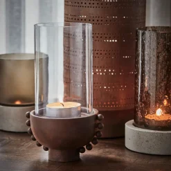 Kerzenständer, HDManet, Rot gebrannt