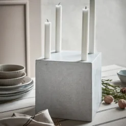 Kerzenständer, HDMarb, Grau