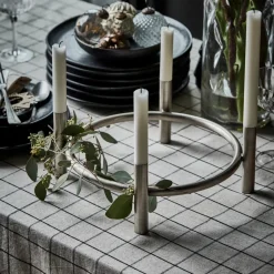 Kerzenständer, HDMaxi, Advent, Antik-Silber