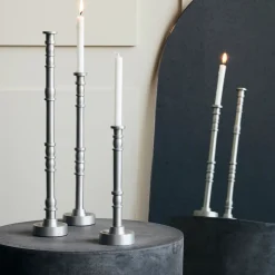 Kerzenständer, Jersey, Silber oxidiert