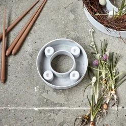 Kerzenständer, The Ring, Grau