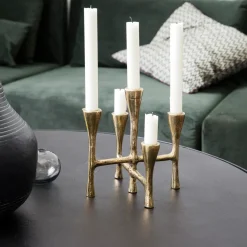 Kerzenständer, Tristy, Messing-finish