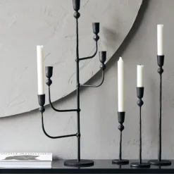 Kerzenständer, Trivo, Schwarz