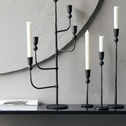 Kerzenständer, Trivo, Schwarz