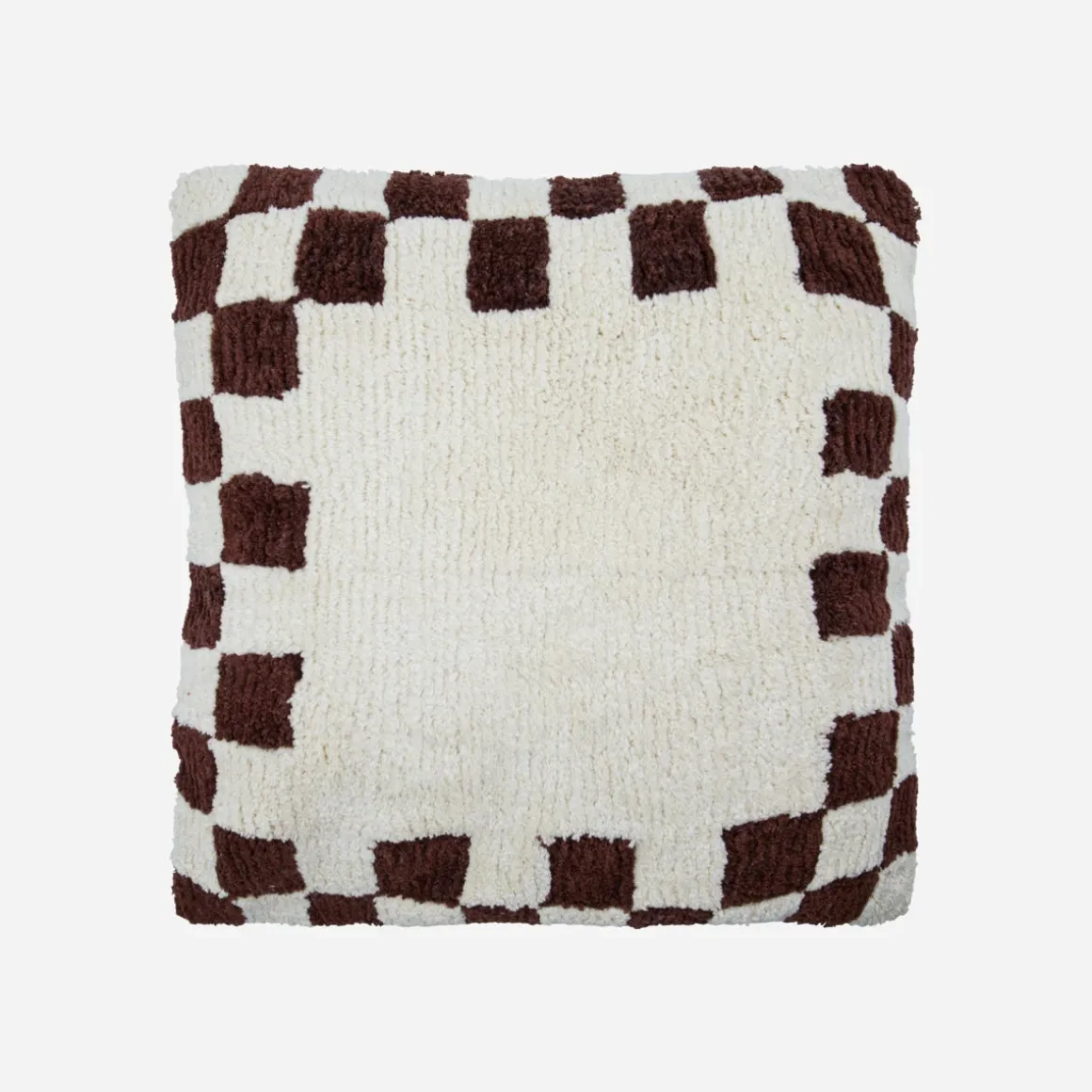 Kissenbezug, HDChess, Braun;Off-White