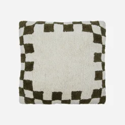 Kissenbezug, HDChess, Grün;Off-White