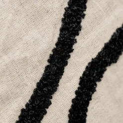 Kissenbezug, HDFly, Schwarz;Off-White