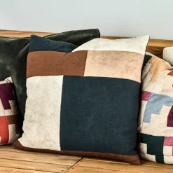 Kissenbezug, HDPatch, Schwarz;Sand;Braun