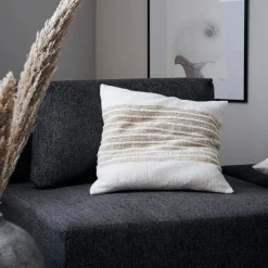 Kissenbezug, Yarn, Hellbraun