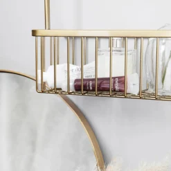 Korb, Bath, Double, Messing gebürstet