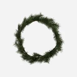 Kranz m. LED, Peuce, Natur