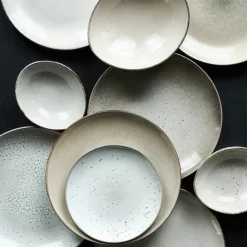 Kuchenteller, Lake, Grau