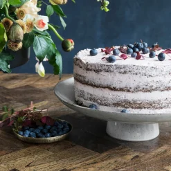 Kuchenteller, Rustic, Grau/Blau