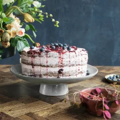 Kuchenteller, Rustic, Grau/Blau