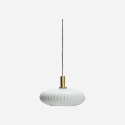 Lampe, HDFort, Antikes Messing-Finish;Off-White