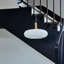 Lampe, HDFort, Antikes Messing-Finish;Off-White