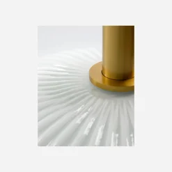 Lampe, HDFort, Antikes Messing-Finish;Off-White