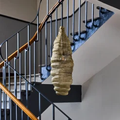 Lampe, HDMesh, Antikes Champagner-Silber-Finish