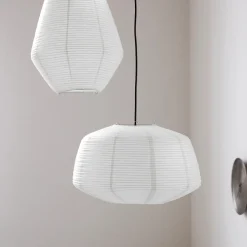 Lampenschirm, Bidar, Weiß