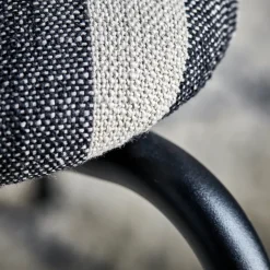 Lounge-Sessel, HDLonga, Schwarz/Off-Weiß