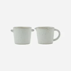 Milk and sugar set, HDPion, Grey;White