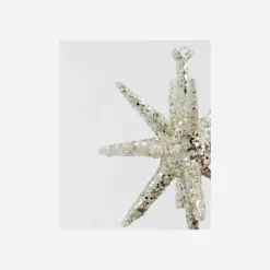 Ornamente, HDSpike, Silber m. Glitzer