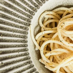 Pastateller, HDPleat, Grau/braun