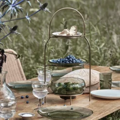 Plate stand, HDSana, Antique brass finish