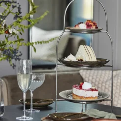 Plate stand, HDSana, Silver finish